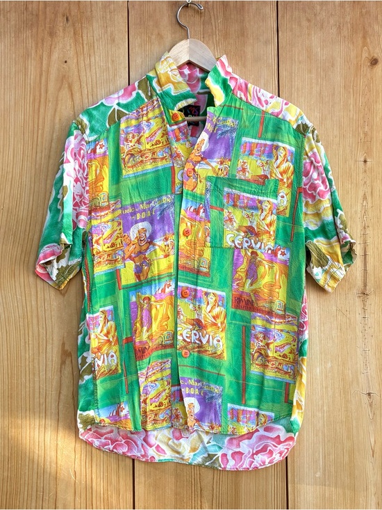 Jams World Tops - Jams World Colorful Button Up Short Sleeve Shirt Sz Small